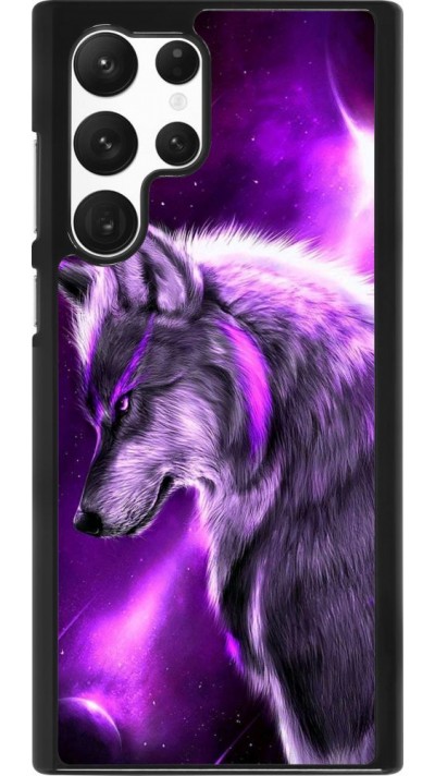 Coque Samsung Galaxy S22 Ultra - Purple Sky Wolf