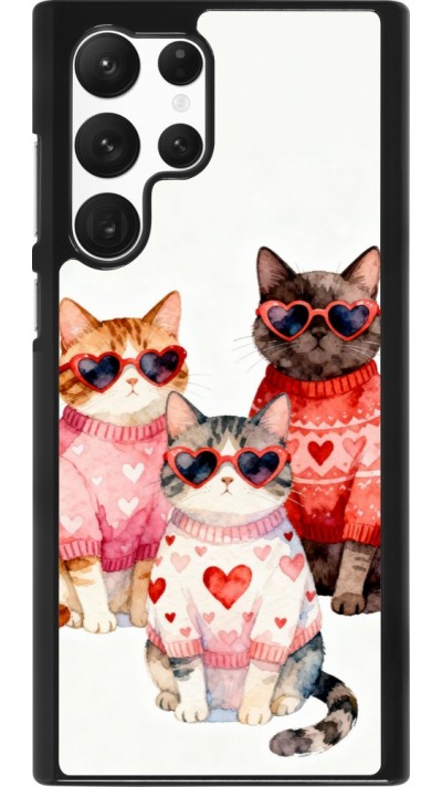 Samsung Galaxy S22 Ultra Case Hülle - Saint Valentines Day 26 Cat Love
