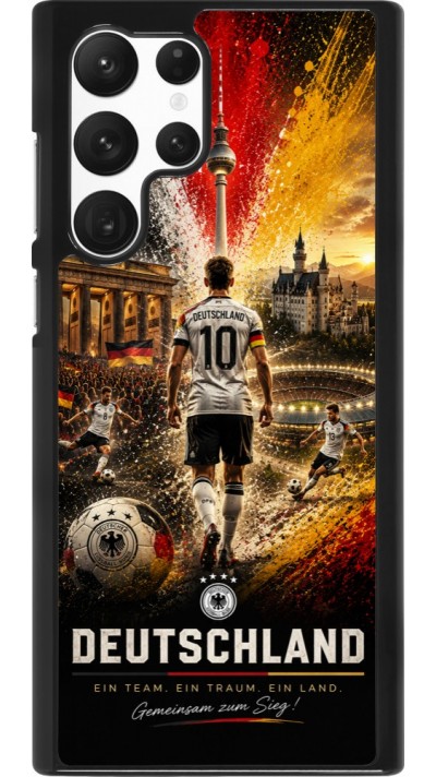 Samsung Galaxy S22 Ultra Case Hülle - Fussball Deutschland splash 2026