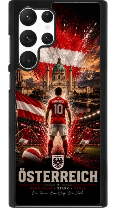 Samsung Galaxy S22 Ultra Case Hülle - Fussball Österreich splash 2026