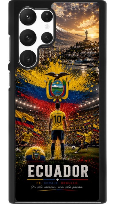 Samsung Galaxy S22 Ultra Case Hülle - Fussball Ecuador splash 2026