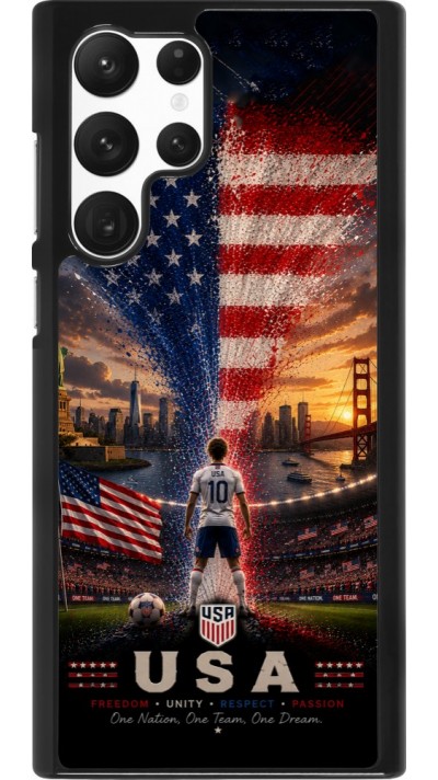 Samsung Galaxy S22 Ultra Case Hülle - Fussball Vereinigten Staaten splash 2026