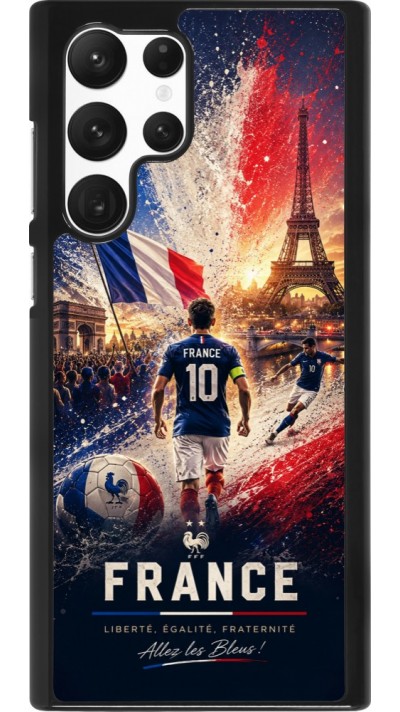 Samsung Galaxy S22 Ultra Case Hülle - Fussball Frankreich splash 2026