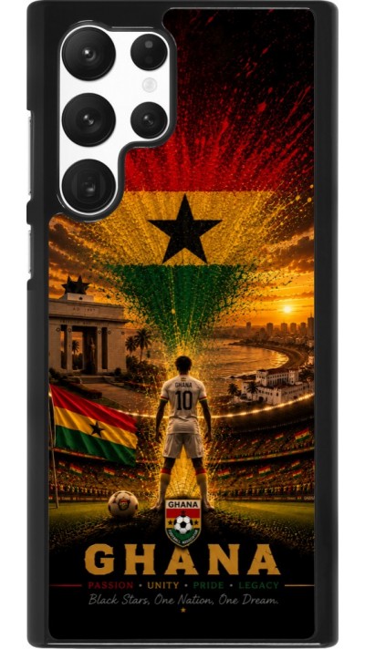 Samsung Galaxy S22 Ultra Case Hülle - Fussball Ghana splash 2026
