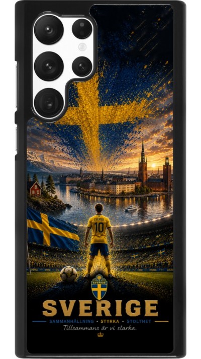 Samsung Galaxy S22 Ultra Case Hülle - Fussball Schweden splash 2026