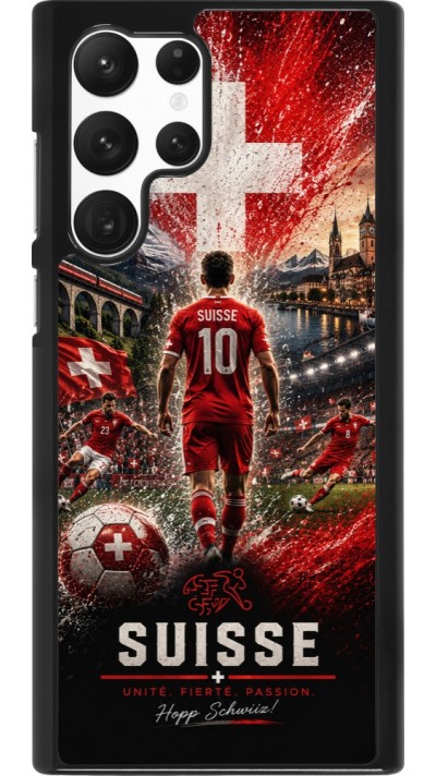 Samsung Galaxy S22 Ultra Case Hülle - Fussball Suisse splash 2026