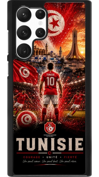 Samsung Galaxy S22 Ultra Case Hülle - Fussball Tunesien splash 2026