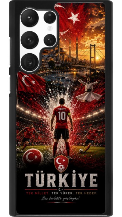 Samsung Galaxy S22 Ultra Case Hülle - Fussball Türkei splash 2026