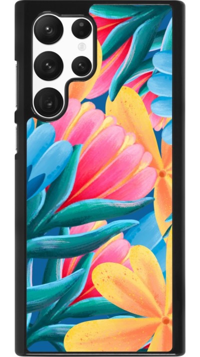 Samsung Galaxy S22 Ultra Case Hülle - Spring 23 colorful flowers