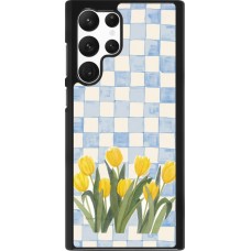 Samsung Galaxy S22 Ultra Case Hülle - Blue vichy tulips 2026