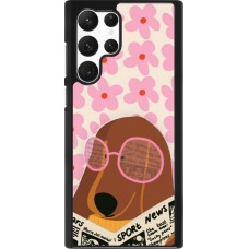 Samsung Galaxy S22 Ultra Case Hülle - Dog with newspaper 2026