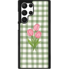 Samsung Galaxy S22 Ultra Case Hülle - Green vichy tulips 2026