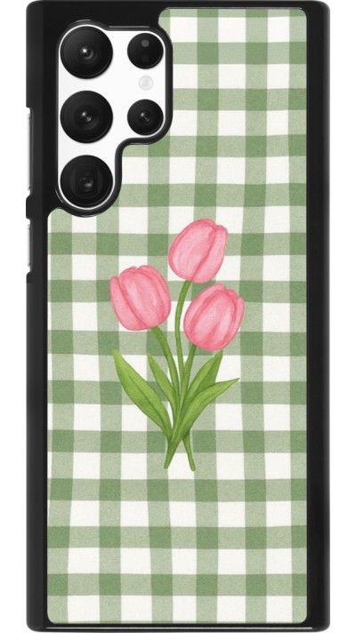 Samsung Galaxy S22 Ultra Case Hülle - Green vichy tulips 2026