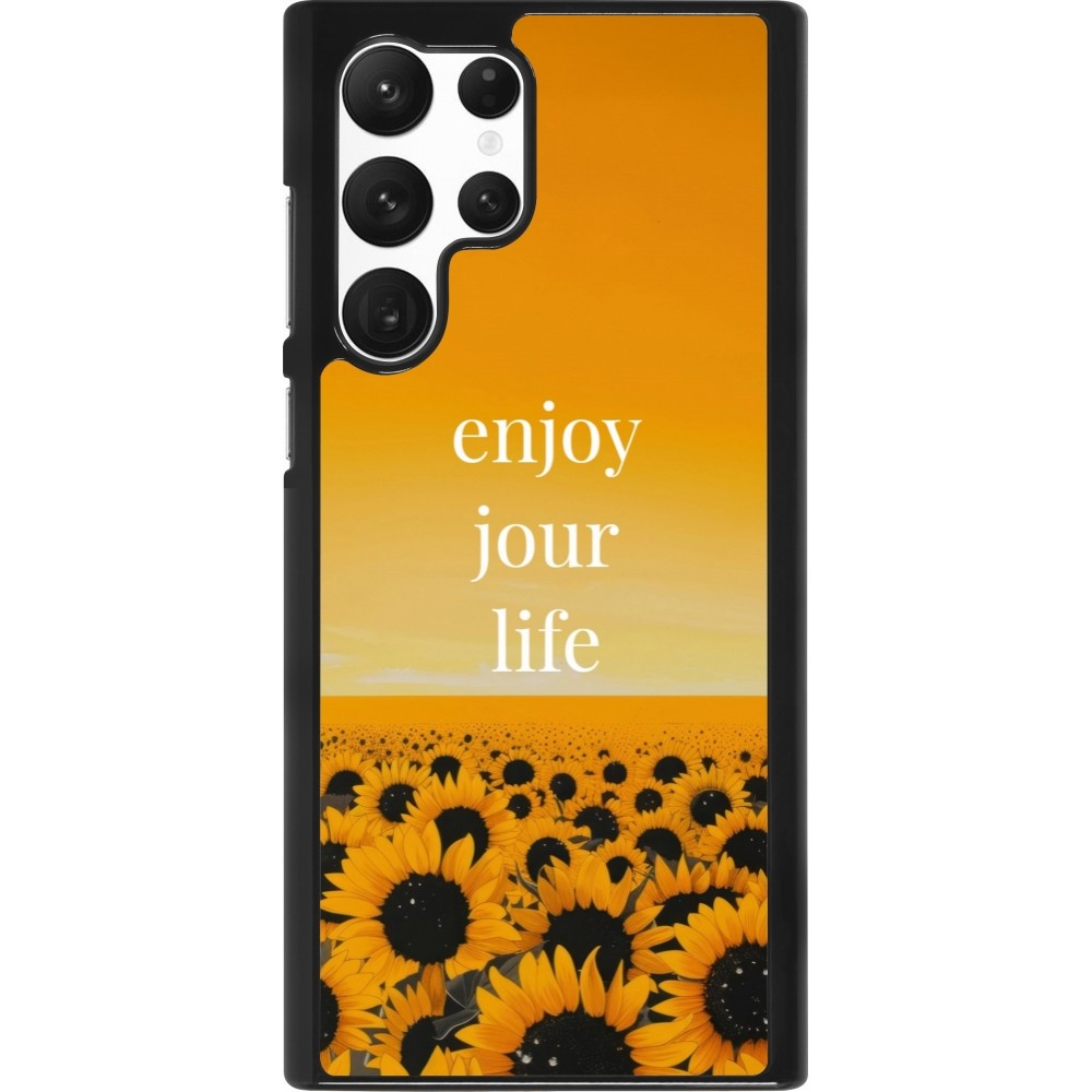 Samsung Galaxy S22 Ultra Case Hülle - Summer 2025 Enjoy your life