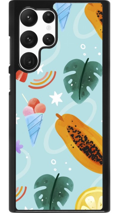 Samsung Galaxy S22 Ultra Case Hülle - Summer 2025 Pattern papaya