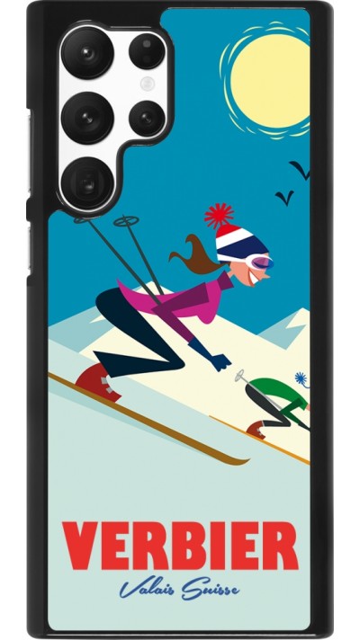 Samsung Galaxy S22 Ultra Case Hülle - Verbier Ski Downhill