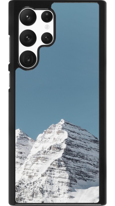 Samsung Galaxy S22 Ultra Case Hülle - Winter 22 blue sky mountain