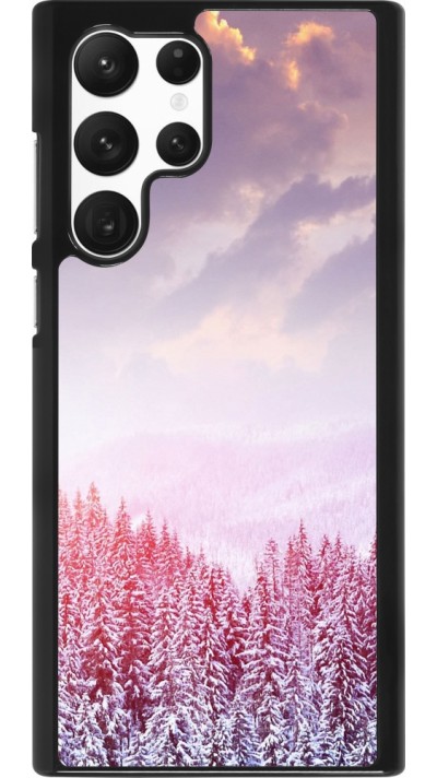 Samsung Galaxy S22 Ultra Case Hülle - Winter 22 Pink Forest