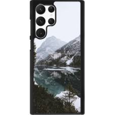 Samsung Galaxy S22 Ultra Case Hülle - Winter 22 snowy mountain and lake