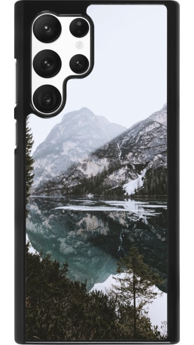 Samsung Galaxy S22 Ultra Case Hülle - Winter 22 snowy mountain and lake