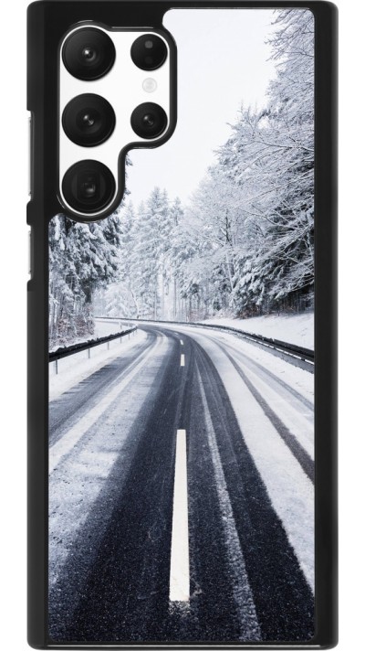Samsung Galaxy S22 Ultra Case Hülle - Winter 22 Snowy Road