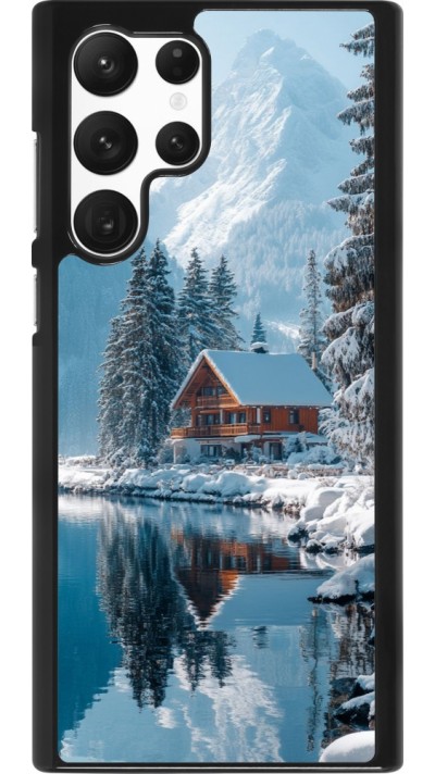 Samsung Galaxy S22 Ultra Case Hülle - Winter 25 Winter house forest day