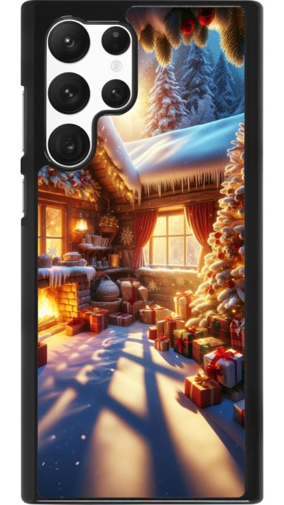 Samsung Galaxy S22 Ultra Case Hülle - Weihnachten Chalet Feerie