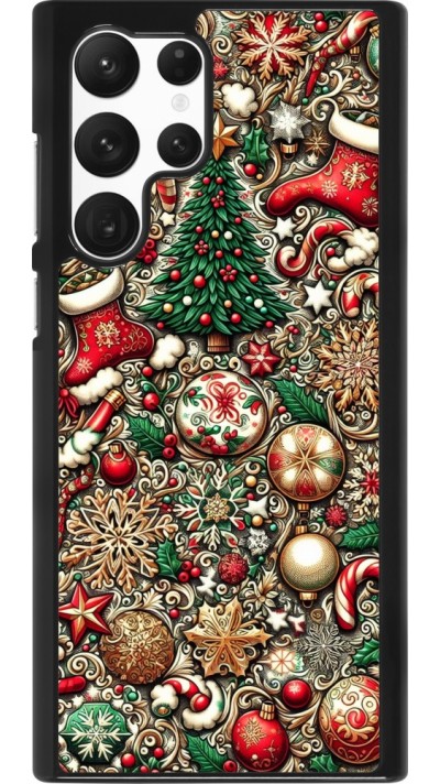 Samsung Galaxy S22 Ultra Case Hülle - Weihnachten 2023 Mikromuster