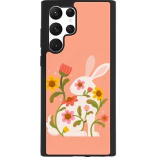 Samsung Galaxy S22 Ultra Case Hülle - Silikon schwarz Easter 2026 Rabbit collage
