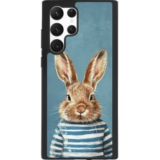 Samsung Galaxy S22 Ultra Case Hülle - Silikon schwarz Easter 2026 Rabbit navy