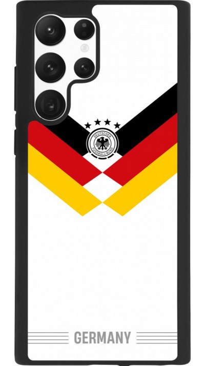 Samsung Galaxy S22 Ultra Case Hülle - Silikon schwarz Deutschland 2026 personalisierbares Fussballtrikot