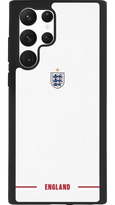 Samsung Galaxy S22 Ultra Case Hülle - Silikon schwarz England 2026 personalisierbares Fussballtrikot