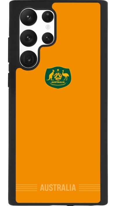 Samsung Galaxy S22 Ultra Case Hülle - Silikon schwarz Australien 2026 personalisierbares Fussballtrikot