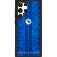 Samsung Galaxy S22 Ultra Case Hülle - Silikon schwarz Bosnien und Herzegowina 2026 personalisierbares Fussballtrikot