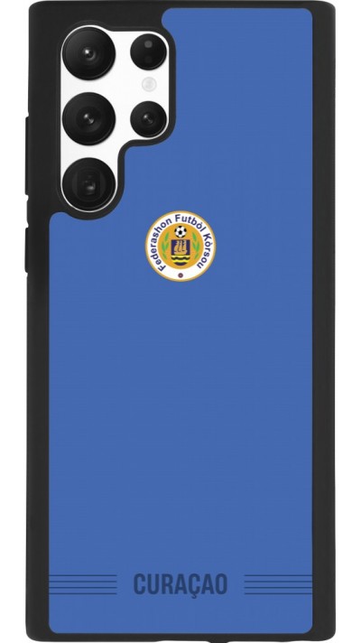 Samsung Galaxy S22 Ultra Case Hülle - Silikon schwarz Curaçao 2026 personalisierbares Fussballtrikot