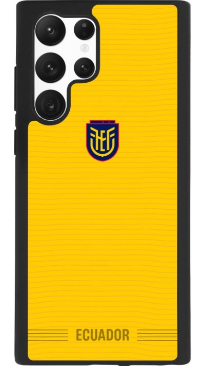 Samsung Galaxy S22 Ultra Case Hülle - Silikon schwarz Ecuador 2026 personalisierbares Fussballtrikot