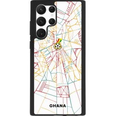 Samsung Galaxy S22 Ultra Case Hülle - Silikon schwarz Ghana 2026 personalisierbares Fussballtrikot