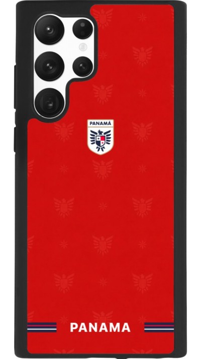 Samsung Galaxy S22 Ultra Case Hülle - Silikon schwarz Panama 2026 personalisierbares Fussballtrikot