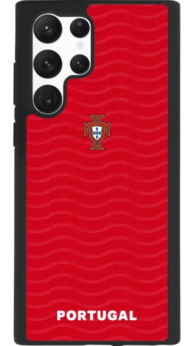 Samsung Galaxy S22 Ultra Case Hülle - Silikon schwarz Portugal 2026 personalisierbares Fussballtrikot