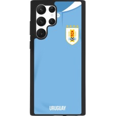Samsung Galaxy S22 Ultra Case Hülle - Silikon schwarz Uruguay 2022 personalisierbares Fussballtrikot