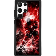 Samsung Galaxy S22 Ultra Case Hülle - Silikon schwarz Hockey World Championship Player