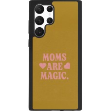 Coque Samsung Galaxy S22 Ultra - Silicone rigide noir Mom 2026 Are Magic