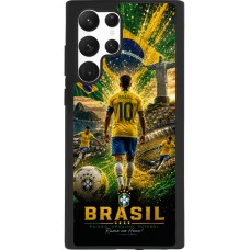 Samsung Galaxy S22 Ultra Case Hülle - Silikon schwarz Fussball Brasilien splash 2026