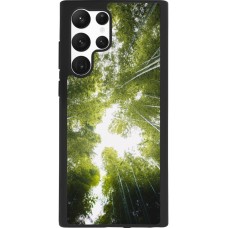 Coque Samsung Galaxy S22 Ultra - Silicone rigide noir Spring 23 forest blue sky