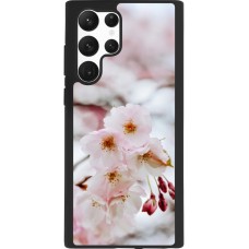 Coque Samsung Galaxy S22 Ultra - Silicone rigide noir Cherry tree 2026