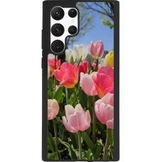 Samsung Galaxy S22 Ultra Case Hülle - Silikon schwarz Tulips 2026