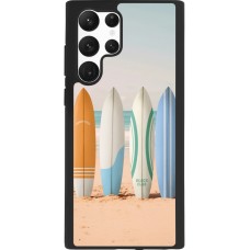 Samsung Galaxy S22 Ultra Case Hülle - Silikon schwarz Summer surfboard 2025