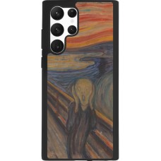 Coque Samsung Galaxy S22 Ultra - Silicone rigide noir Tableau art - Le Cri - Edvard Munch