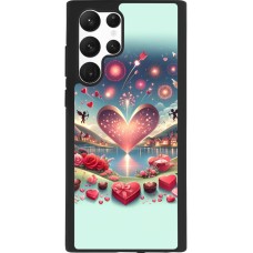 Samsung Galaxy S22 Ultra Case Hülle - Silikon schwarz Valentin 2025 Schick