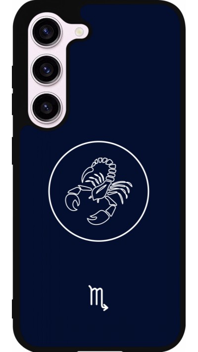 Samsung Galaxy S23 Case Hülle - Silikon schwarz Astrologie Skorpion